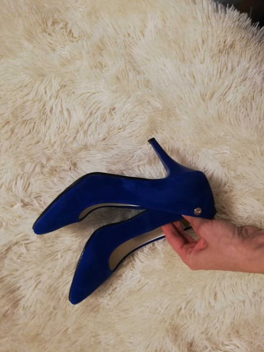 szpilki chabrowe 36 zamsz krzyś but