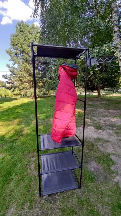 Garderoba szafa na ubrania czarna Milena