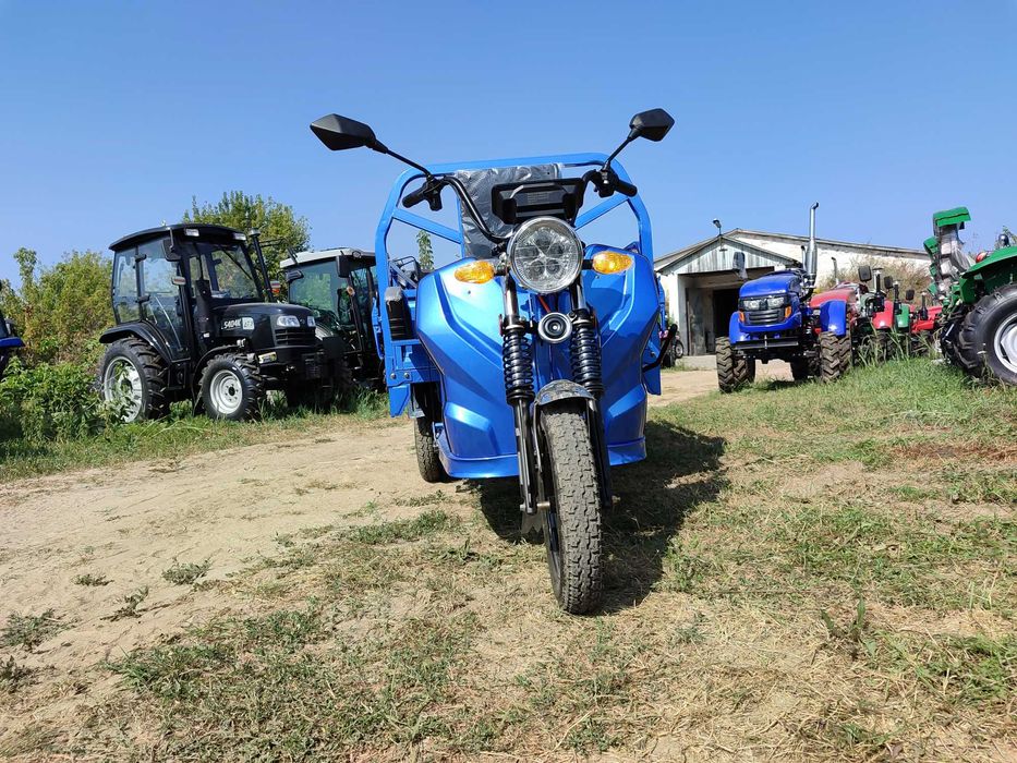 Электро Трицикл грузовой Дозер 1200 ватт Индия с Доставкой домой