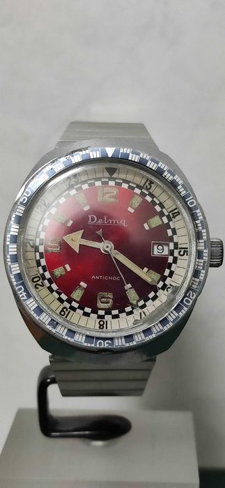 Relógio antigo DELMA Diver de corda manual