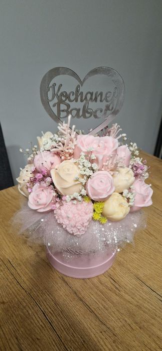 Flower box ze świec