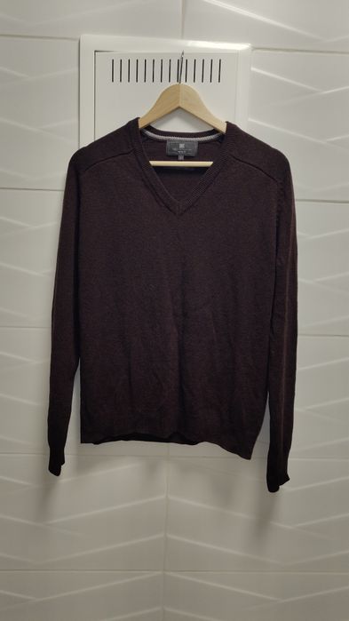 Sweter M&S r. L bordowy 100% wełna