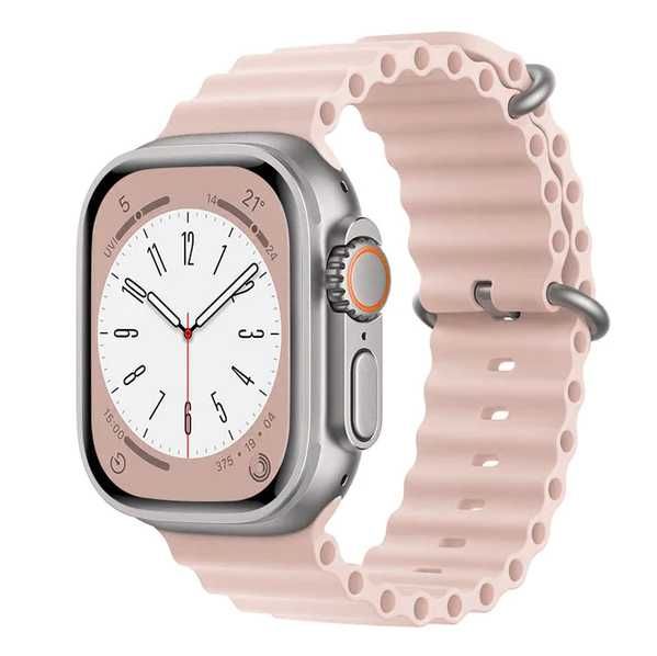 Bracelete de silicone Ocean para Apple Watch 42mm / 44mm / 45mm / 46mm/ 49mm