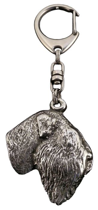 Czarny terier rosyjski brelok posrebrzany Art-Dog