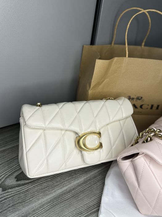 Сумка жіноча світла коач coach кроссбоди