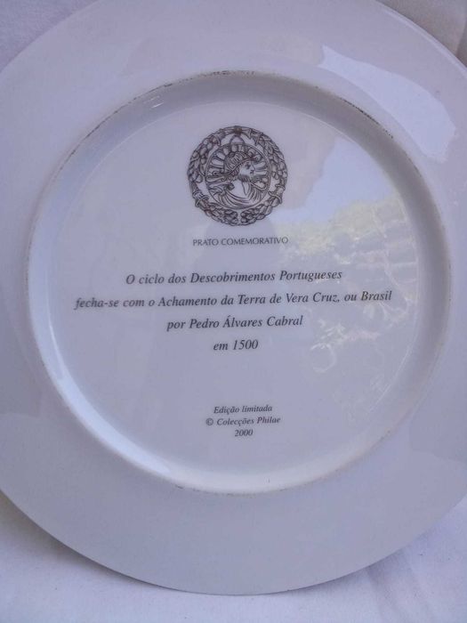 Prato Comemorativo "500 Anos do Descobrimento do Brasil"