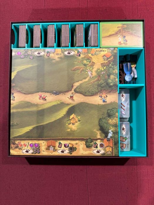 Insert / Organizer do gry Everdell Duo (na karty w koszulkach!)