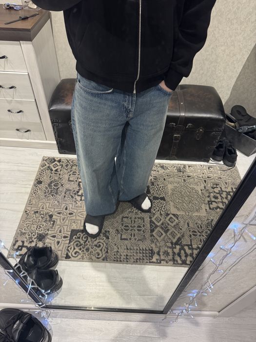 Джинси zara широкі