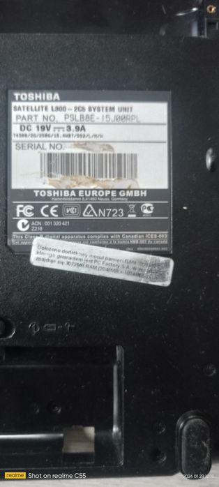 Toshiba Satelite L300 Części Sprawne