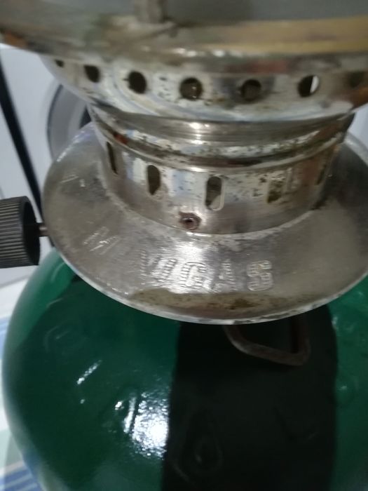 Candeeiro antigo a gaz