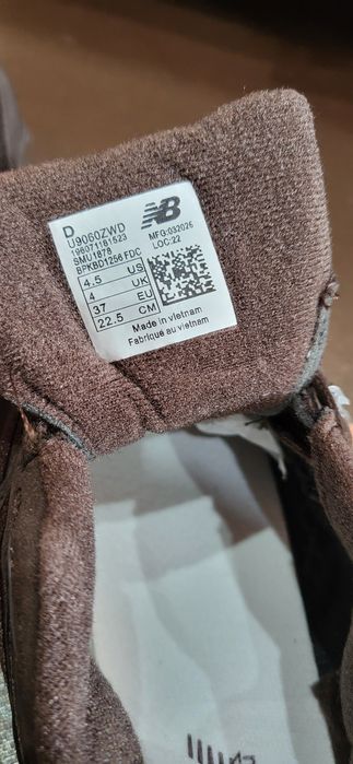 Czekoladowe sneakersy damskie new balance 9060 brązowe 37