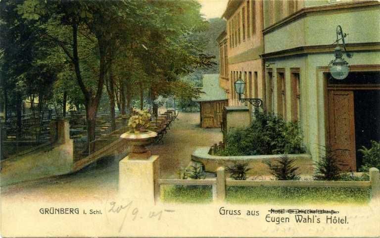 Zielona Góra  stara pocztówka XIX w. - reprint