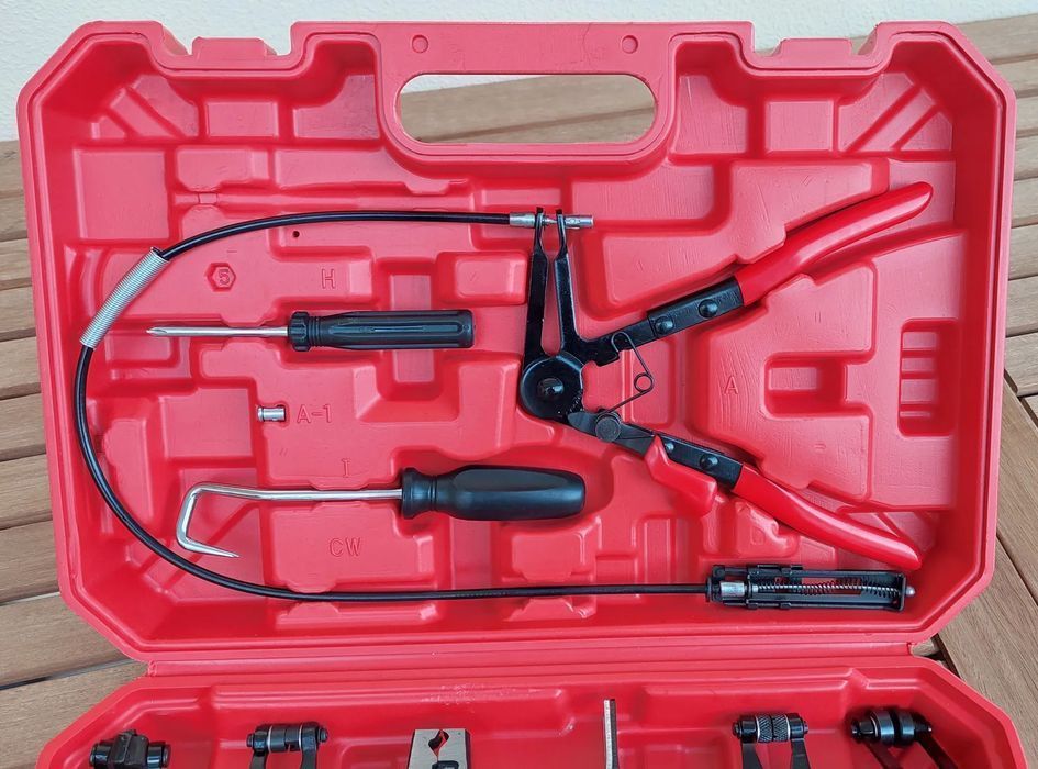 Conjunto Alicates Para Braçadeiras de Mola universal - 9 peças