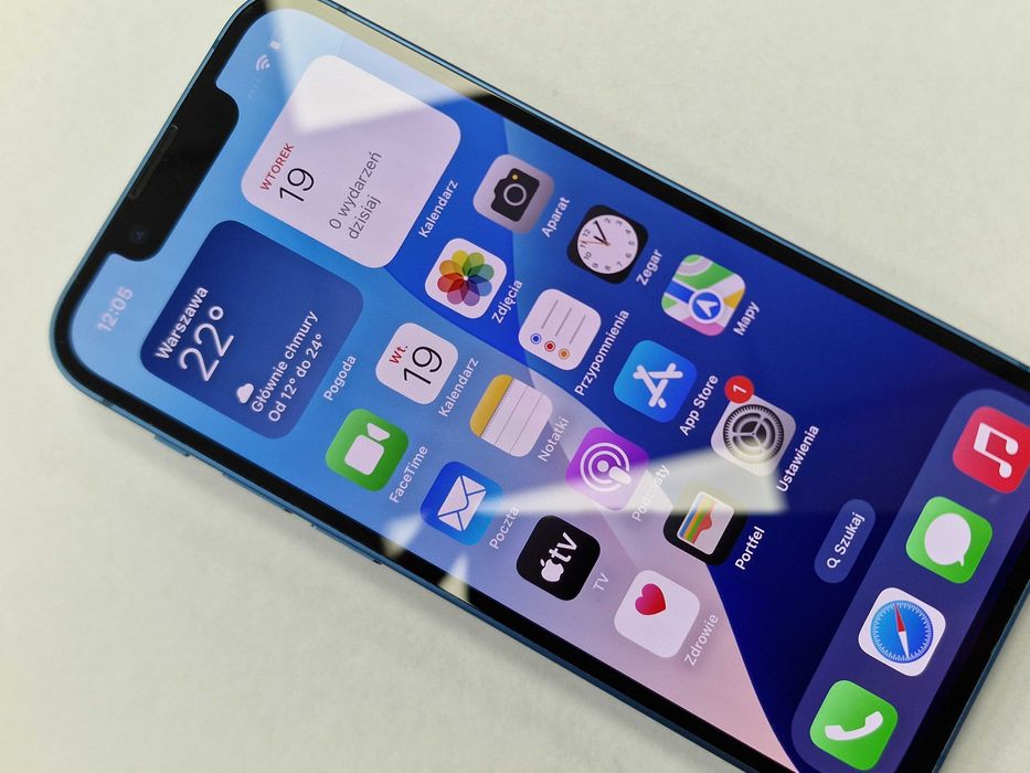 Iphone 13 Mini 128GB/ Blue/ BAT 84%/ Grade A-/ + ładowarka/ FV23%