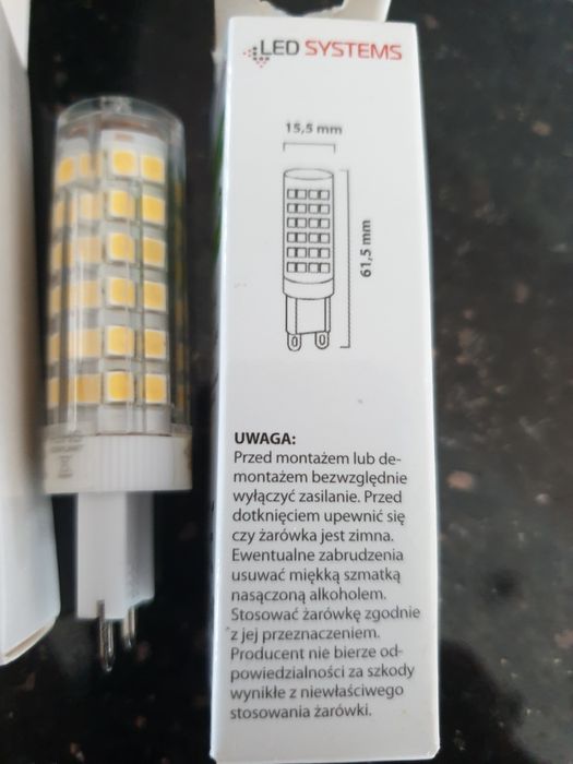 Zarowki  led g9 6w a+ bialy