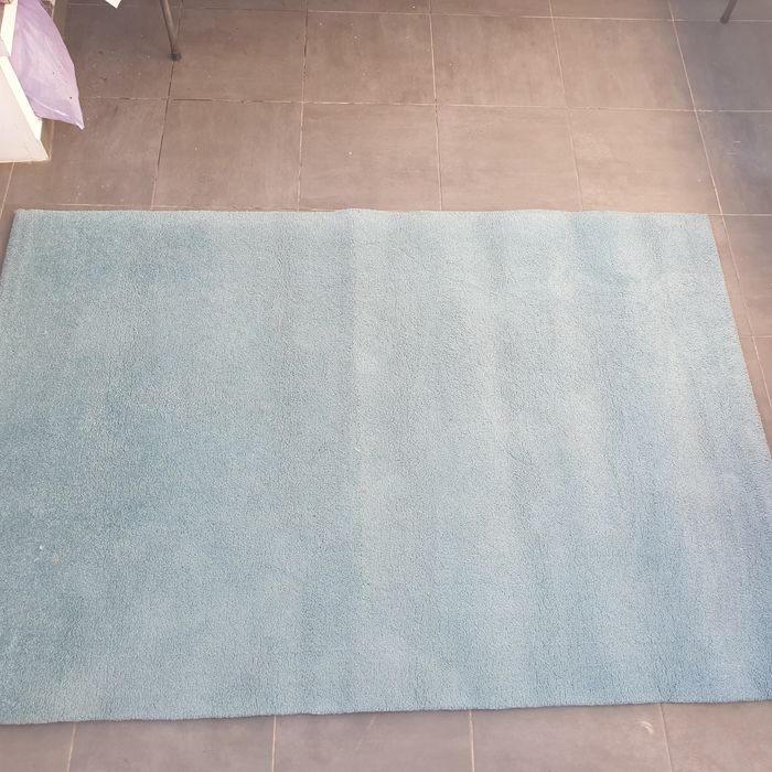 Tapete azul como novo 132×198