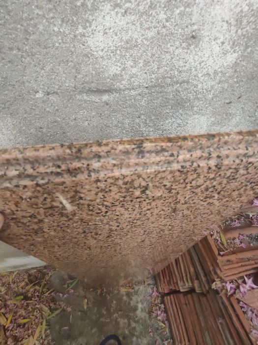 Pedra bancada Granito Rosa 125x35x0,3
