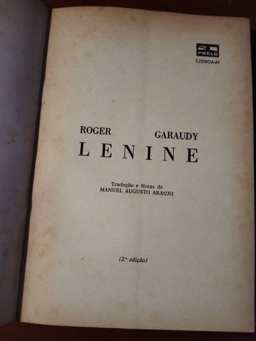 Livro Lénine (Roger Garaudy)
