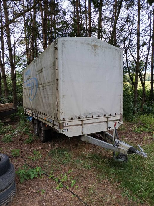 Przyczepa Niewiadów c2500, 4osie, plandeka