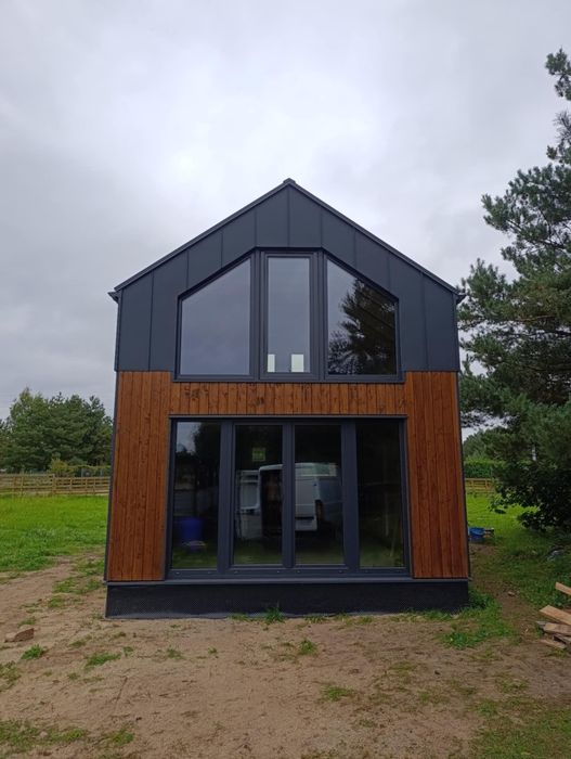 Domek drewniamy na zgłoszenie 35m2