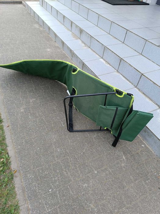 mata leżak kempingowa crivit plażowa z oparciem składana walizka