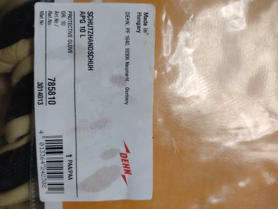 Rękawice robocze DEHN APG 10 L 785810 Rozmiar rękawic: 10