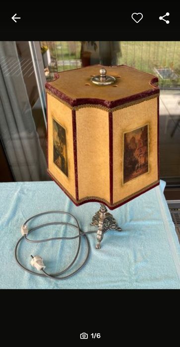 Piękna lampa styl Tiffany. Witrażowa.