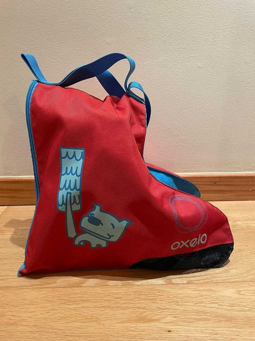 Patins em linha de criança Oxelo com saco e capacete- 30/32