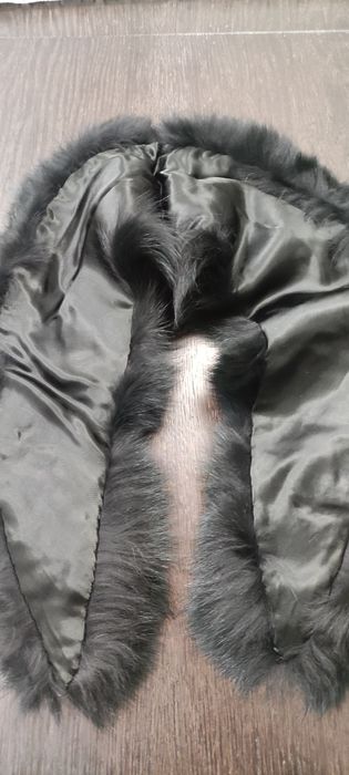 Kołnierz futerko czarny