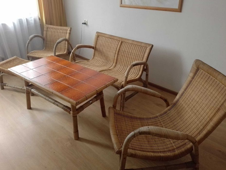 komplet mebli rattanowych na taras