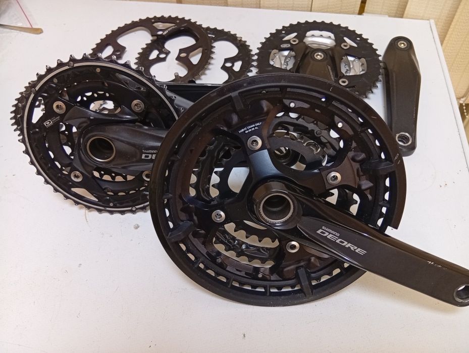 Велосипедные шатуны МТБ, туринг. Шатуни Shimano Deore FC-M552 42/32/24