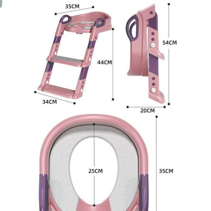 Дитяча накладка (драбинка) на унітаз, сидіння, сходинки на туалет