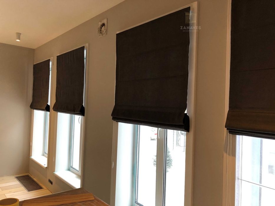 Рулонные шторы, жалюзи день ночь, тканевые ролеты, римские, блекаут