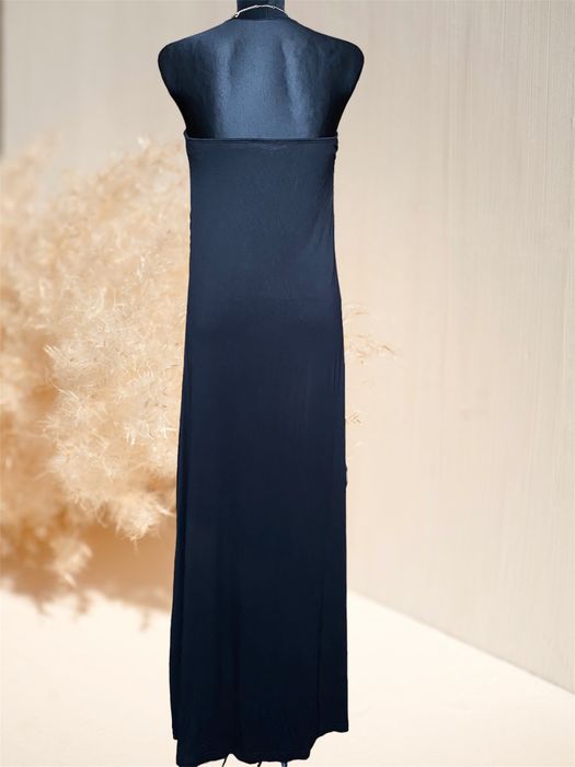 Sukienka długa czarna elegancka wiskoza maxi 38 M L Next