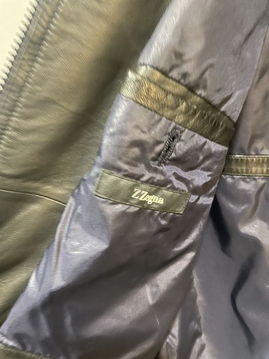 Casaco Zegna couro