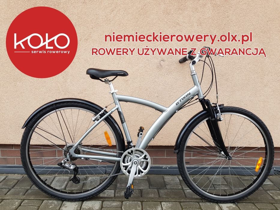 Rower męski BTWIN koła 28 SHIMANO ALUMINIUM okazja rabat WYSYŁKA