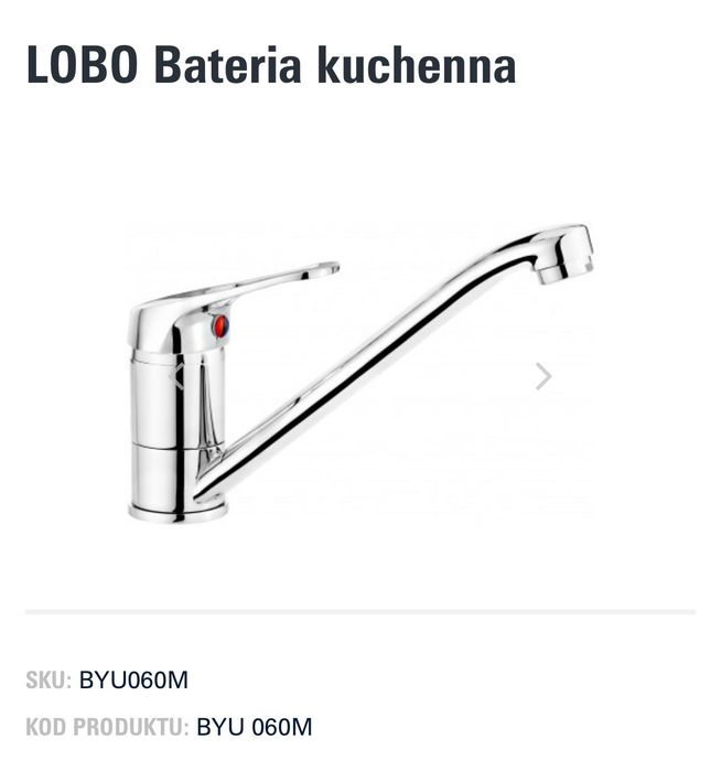 Bateria zlewozmywakowa Deante chrom