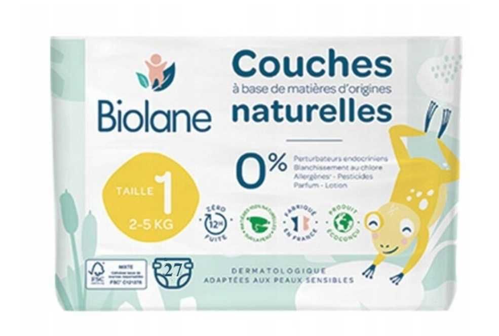 Biolane Pieluszki jednorazowe r. 1 (2-5kg) 56 szt.