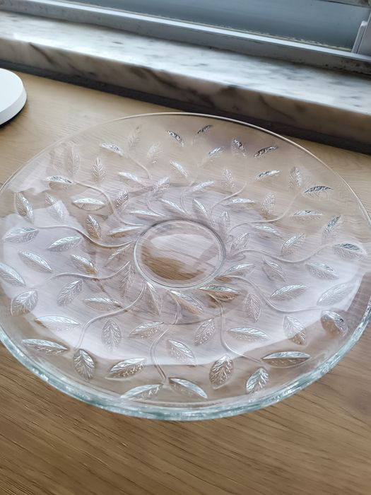 Prato novo de vidro  33 cm