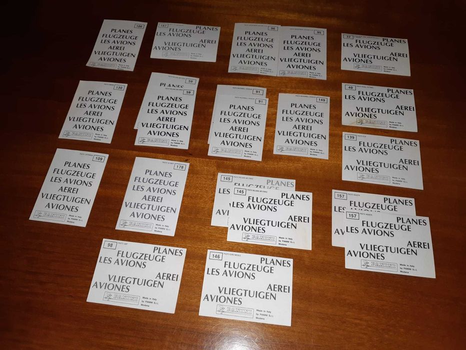 Coleção cromos Planes da Panini