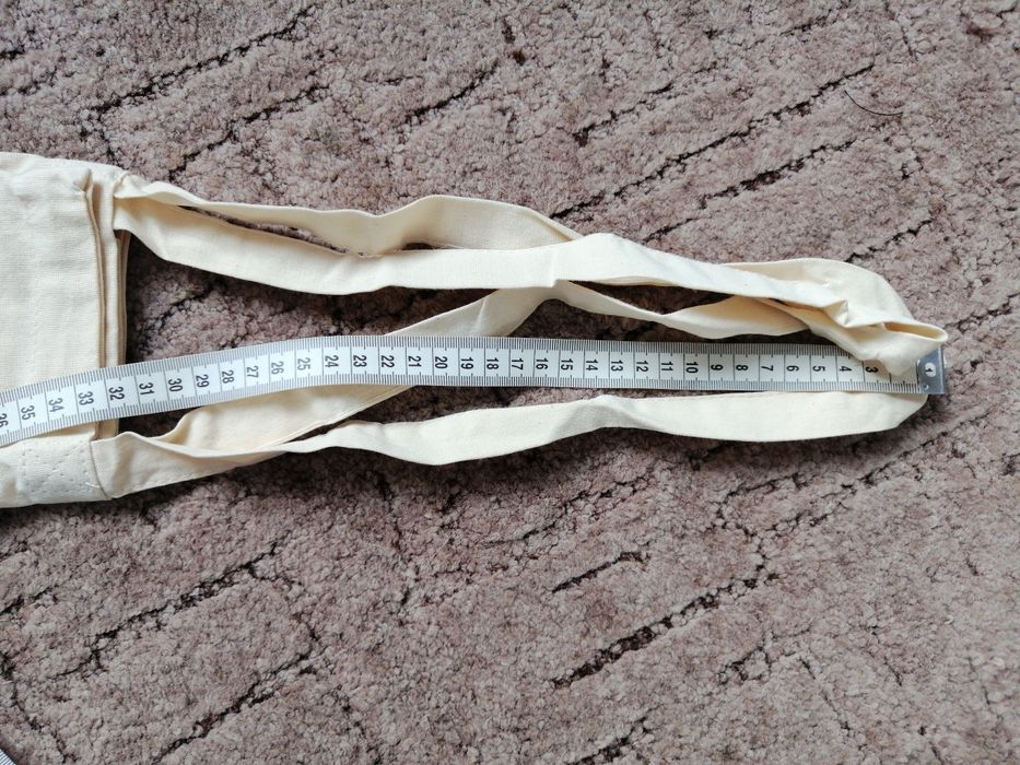 Nowa lniana torba na zakupy