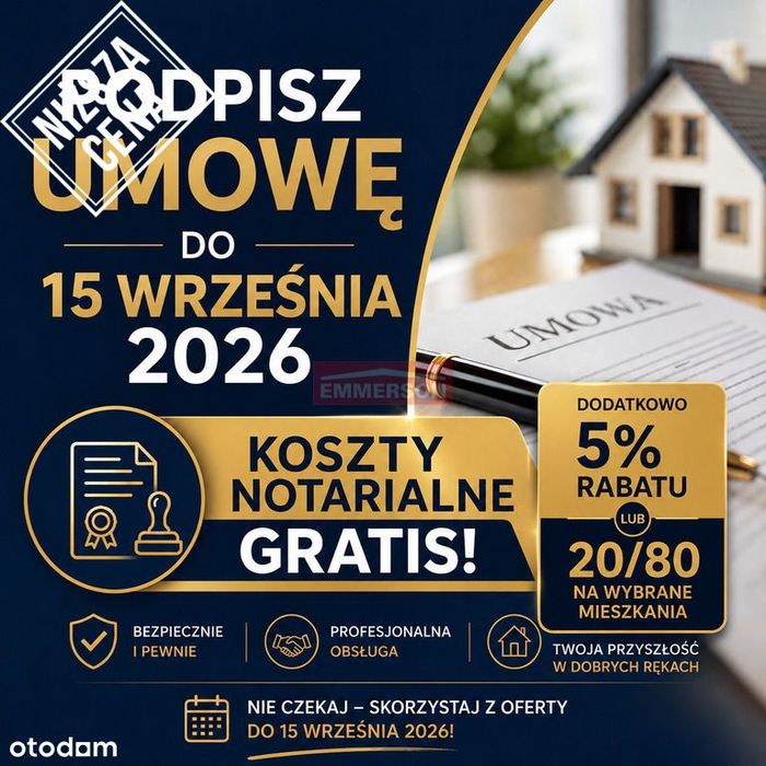 OFERTA SPECJALNA! Mieszkanie objęte 5 % rabatem!