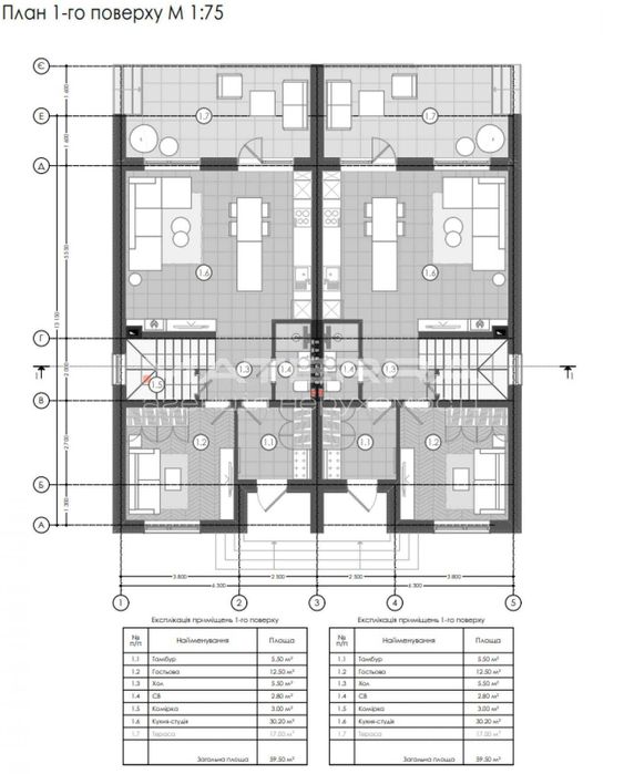 Без% Юрівка - Тарасівка Продаж будинку / дуплекс 117м2 в гарному місці