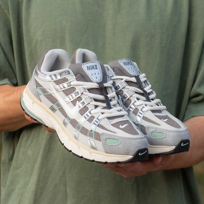 Кроссовки Мужские Nike P6000 Grey Beige Green/Кросівки Чоловічі Найк