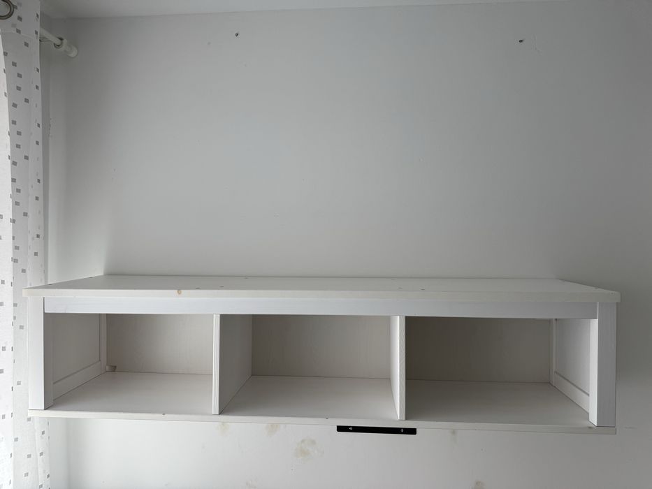 Półka ścienna Hemnes Ikea biała 148x37 cm