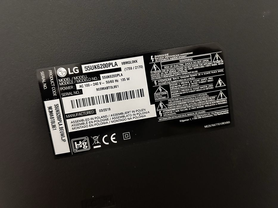 Televisão LG 55’’ Ultra HD