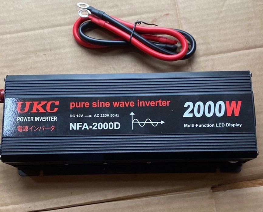 Інвертор перетворювач 2000w UKC  Вт чиста синусоїда