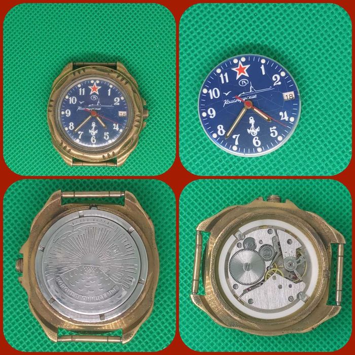 Часы времен ссср восток дельфин, командирские, слава 21 камень