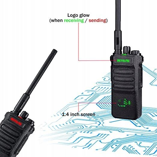 Radiotelefon Retevis RT86, walkie talkie o dużym zasięgu, dużej mocy
