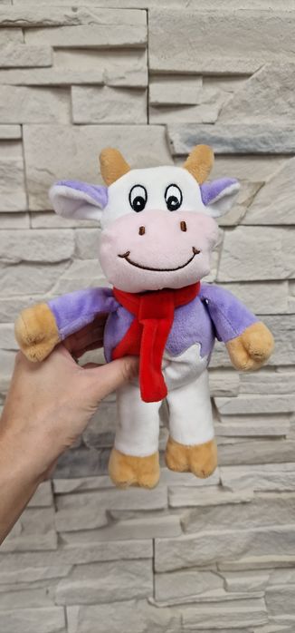 Maskotka miś fioletowa krowa milka